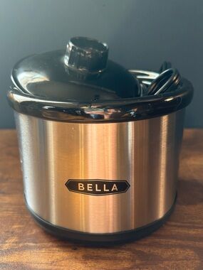 NEW- Bella Stainless Steel Slow Cooker